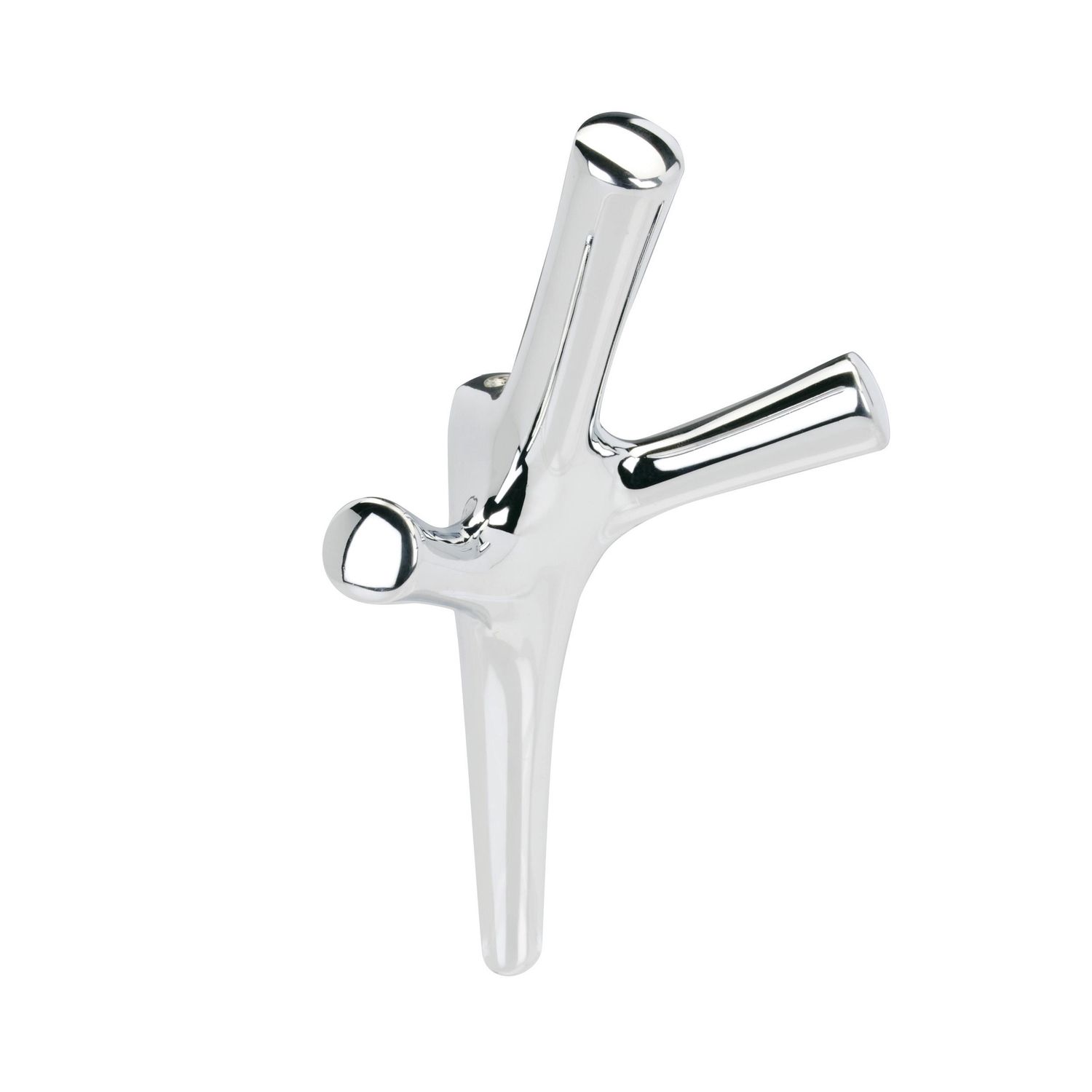 Amerock HBX37016 Kodiak Decorative Hook Triple Prong, Colour: Polished Chrome