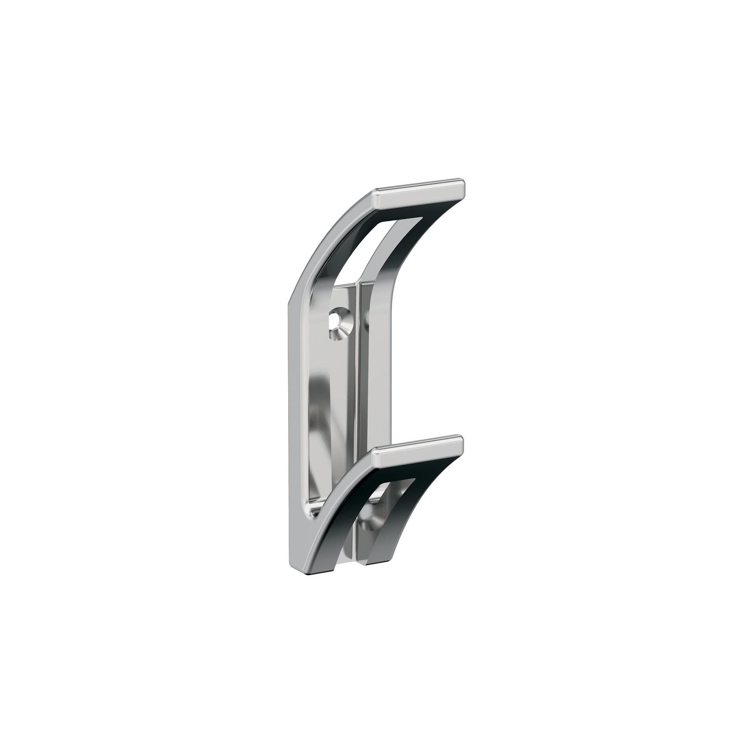 Amerock H37010 Avid Decorative Hook Double Prong, Colour: Polished Chrome