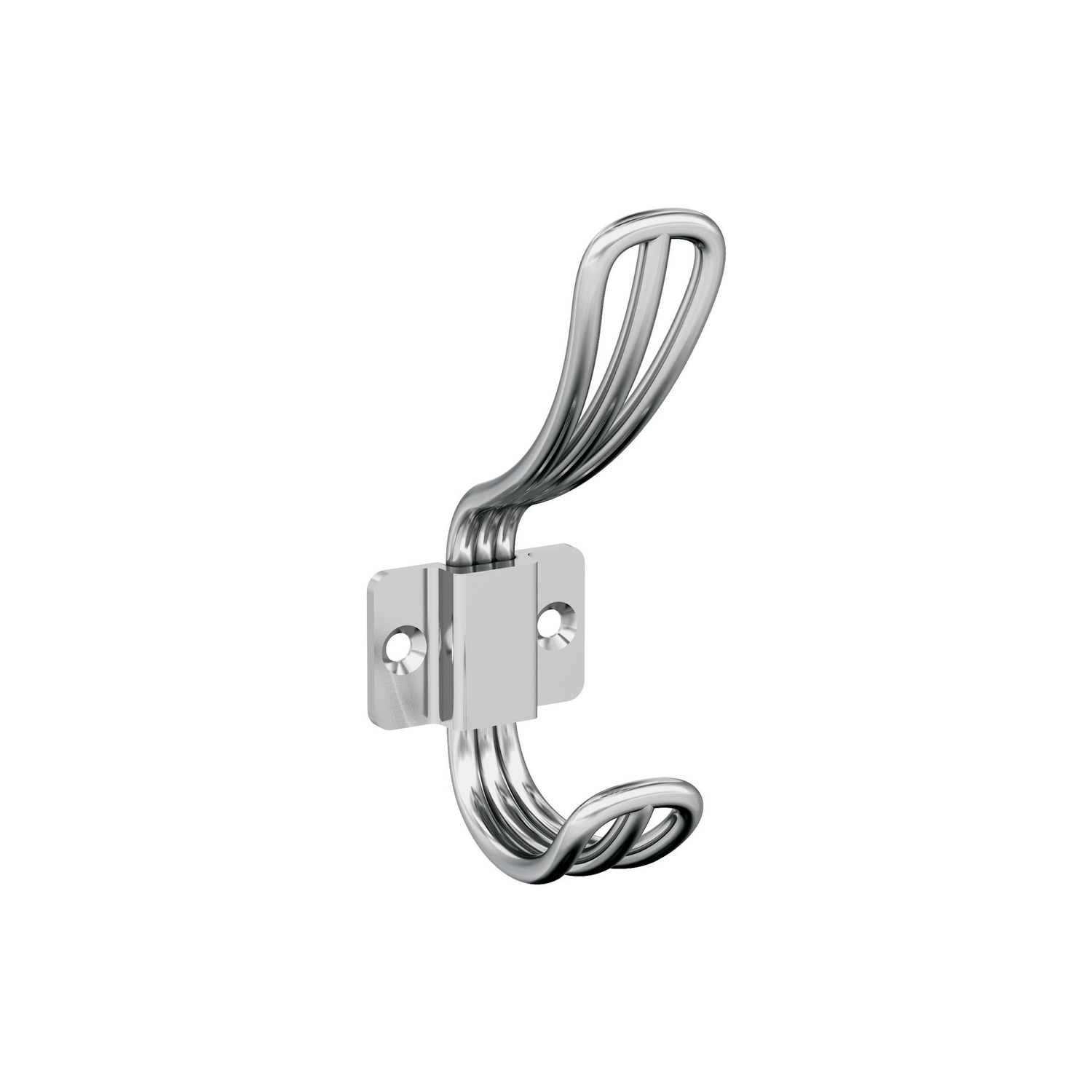 Amerock H37006 Vinland Decorative Hook Double Prong, Colour: Polished Chrome