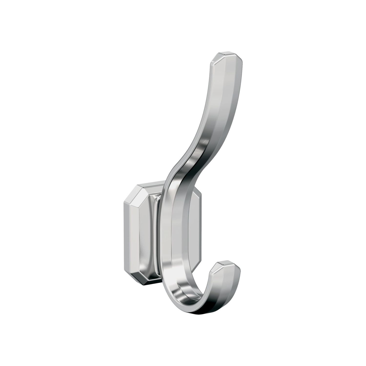 Amerock HBX36693 Granlyn Decorative Hook Double Prong, Colour: Polished Chrome