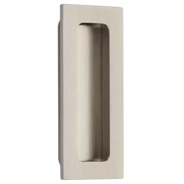 Emtek 220304us15 Brass Modern Rectangular Flush Pull 4", US15