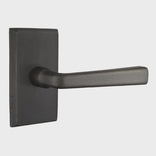 Emtek 7104crrhmb Passage, #3 Rosette, Cimarron Lever, RH, MB