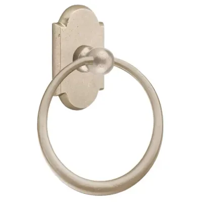 Emtek 23011 Bronze Towel Ring 6-1/2", #1 Rosette