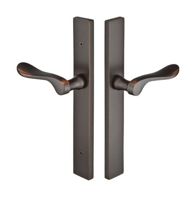 Emtek 11A3ASTRH Multi Point C1, Non-Keyed American T-turn IS, Modern Style, 1-1/2" x 11", Aston Lever, RH, Colour: US4-Satin Brass