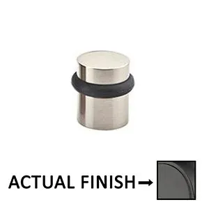Emtek 2257 Cylinder Floor Bumper, 1-1/2", Colour: US19-Flat Black