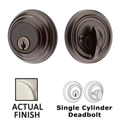 Emtek 8455 Deadbolt, Single Cylinder, Low Profile