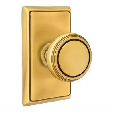 Emtek 8521NW Dummy, Rectangular Rosette, Norwich Knob