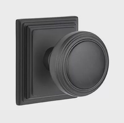 Emtek 8161nw Passage, Wilshire Rosette, Norwich Knob