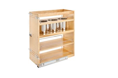 Rev-A-Shelf 10" FRAMELESS SIDE MOUNT UTILITY BASE ORGANIZER 449UT-BCSC-10C