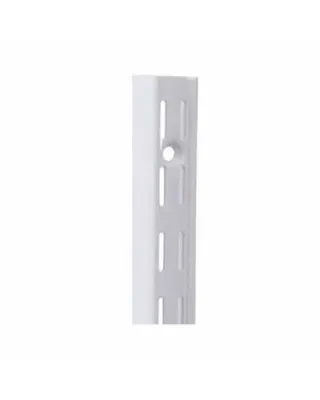 Knape &amp; Vogt 82BP WH 16.5 #82 Steel 16-1/2 Inch Long Wall-Mounted Adjustable Standard for use with #182 Shelf Support Brackets, White