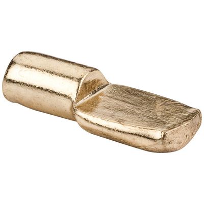 Hardware Resources 1206PB 1/4" Spoon Shelf Support (Beaver Tail) - sold in Box Quantities of 1,000 (Polished Brass)