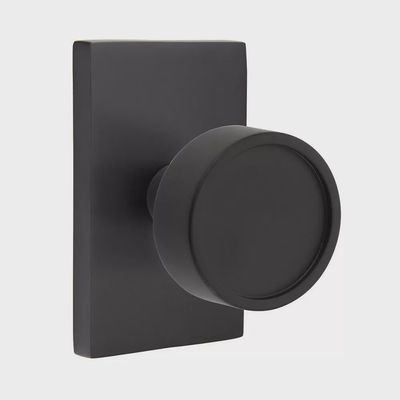 Emtek 5112VR Passage, Modern Rectangular Rosette, Verve Knob