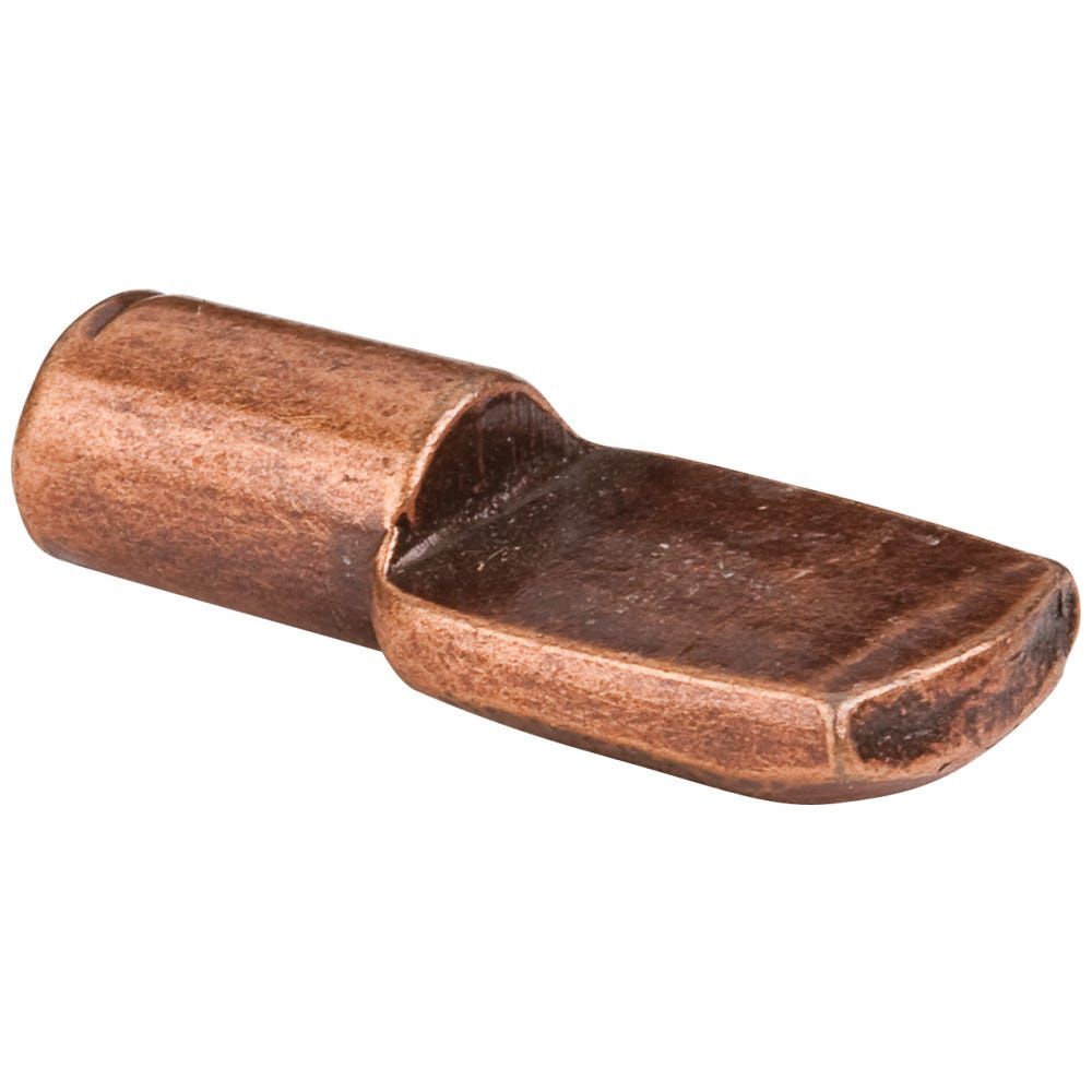 Hardware Resources 1206AC 1/4" Spoon Shelf Support (Beaver Tail) - sold in Box Quantities of 1,000 (Antique Copper)