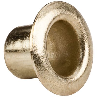 Hardware Resources 1283PB 5 mm Grommet for 5.5 mm Hole - sold in Box Quantities of 1,000 (Polished Brass)
