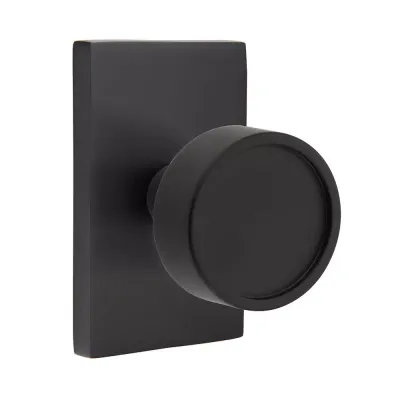 Emtek 5052VR Dummy, Modern Rectangular Rosette, Verve Knob