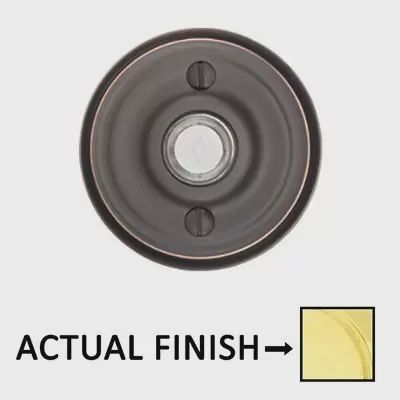 Emtek 2400 Brass Drbell, Reg. Ros
