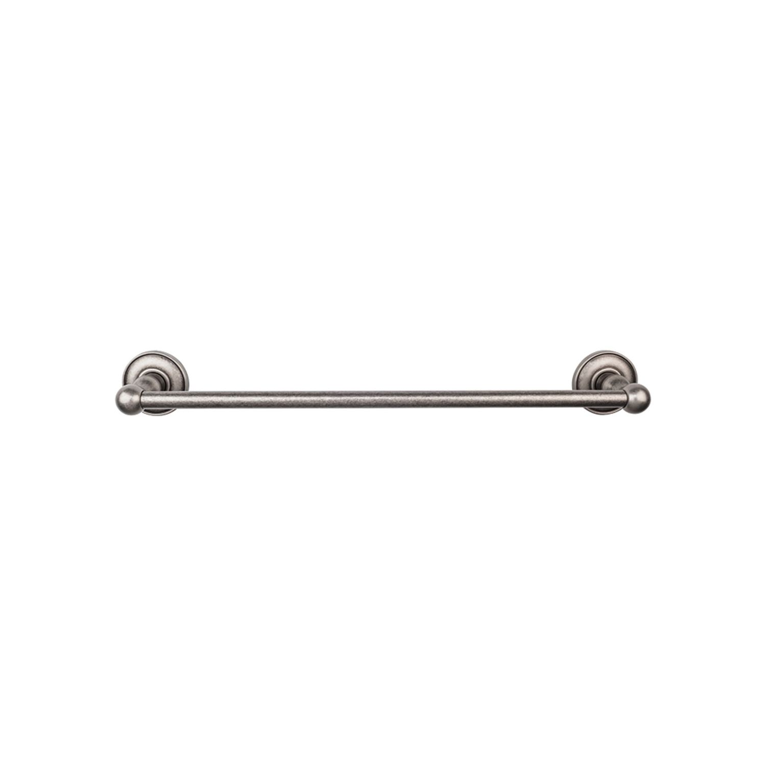 Top Knobs ED10APD Edwardian Bath Towel Bar 30 Inch Single - Plain Bplate Antique Pewter