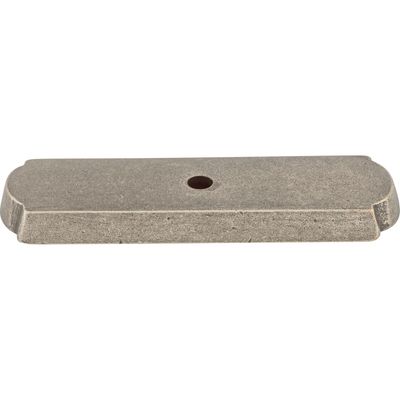 Top Knobs M1430 Aspen Rectangle Backplate 2 1/2 Inch Silicon Bronze Light