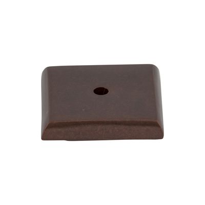 Top Knobs M1453 Aspen Square Backplate 1 1/4 Inch Mahogany Bronze