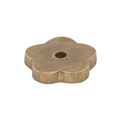 Top Knobs M1426 Aspen Flower Backplate 1 Inch Light Bronze