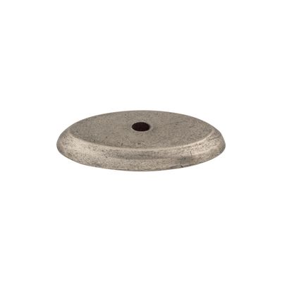 Top Knobs M1435 Aspen Oval Backplate 1 1/2 Inch Silicon Bronze Light
