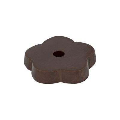 Top Knobs M1428 Aspen Flower Backplate 1 Inch Mahogany Bronze