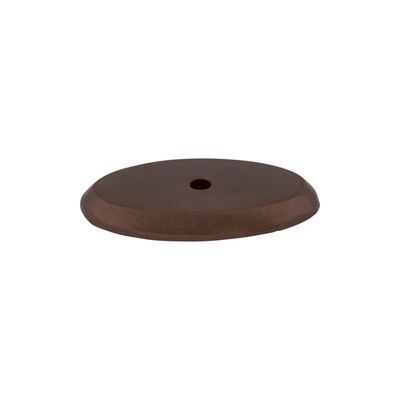 Top Knobs M1443 Aspen Oval Backplate 1 3/4 Inch Mahogany Bronze