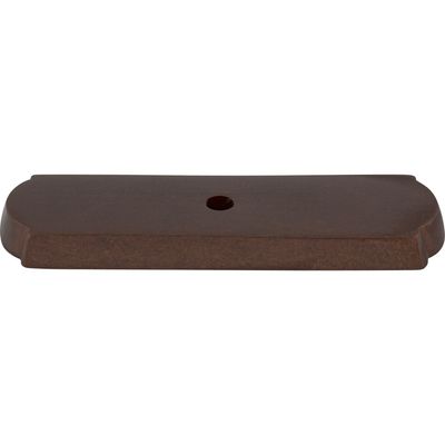 Top Knobs M1433 Aspen Rectangle Backplate 2 1/2 Inch Mahogany Bronze