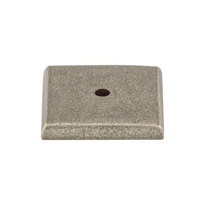 Top Knobs M1450 Aspen Square Backplate 1 1/4 Inch Silicon Bronze Light