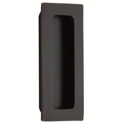 Emtek 220304us10b Brass Modern Rectangular Flush Pull 4", US10B