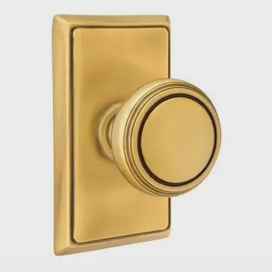 Emtek 8121NW Passage, Rectangular Rosette, Norwich Knob