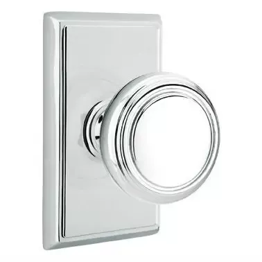 Emtek 8221NW Privacy, Rectangular Rosette, Norwich Knob,