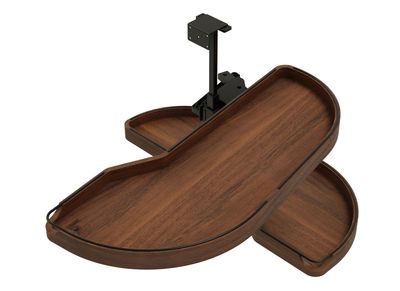 Rev-A-Shelf 487CC-WN-15-RMB RIGHT DOOR WALNUT CC TWO TIER GIRASOLO - 15" OPENING