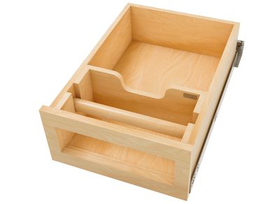 Rev-A-Shelf 4PTD-18HSC-1 MAPLE PAPER TOWEL DRAWER SYSTEM W/ SC SLIDES  -18" BC