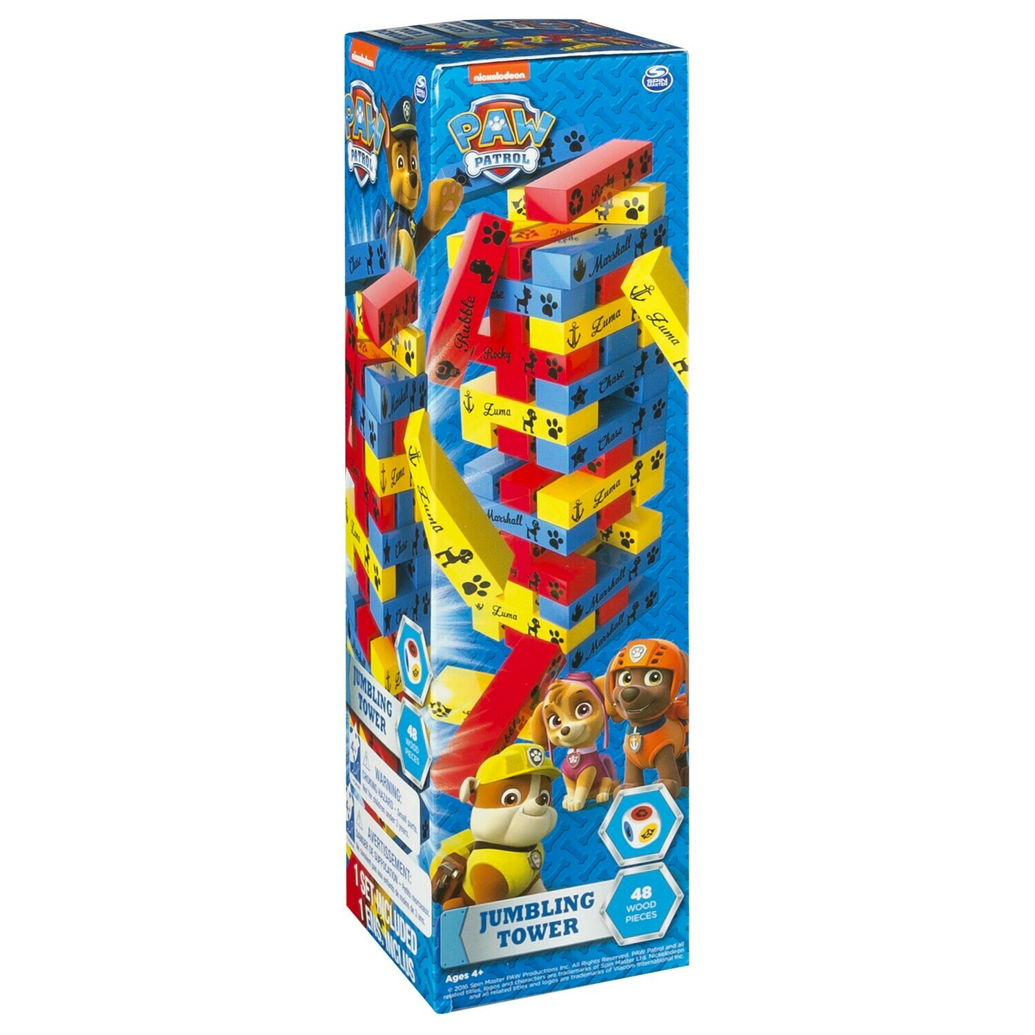 JUMBLING TOWER GAME PAW PATROL .