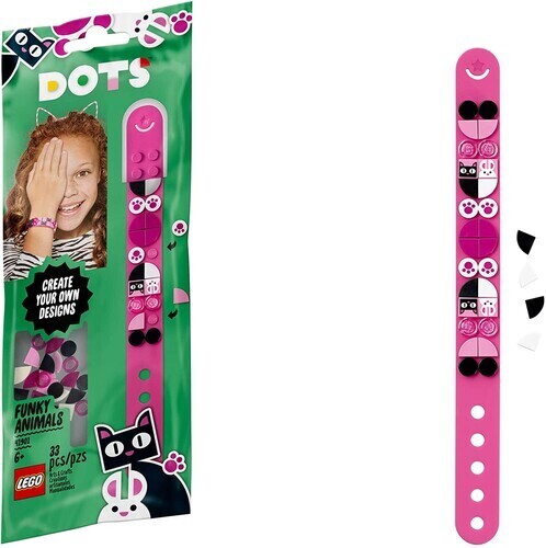 PULSERA DOTS LEGO ANIMALS FUNKY