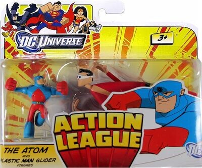 The Atom and Plastic Man Glider -Mini Figures - DC Universe Action League: Wave 6