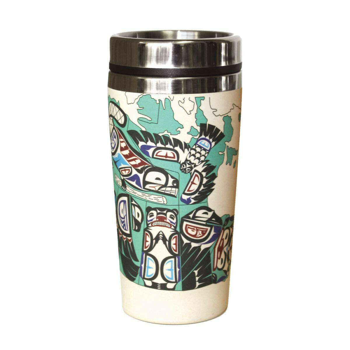 Bamboo Travel Mug Indigenous Canada Mervin Windsor