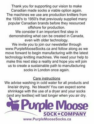 Info Card - Actually Made in Canada collection