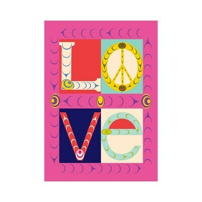 Folding Greeting Card - Love