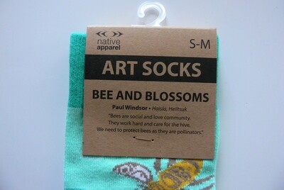 Bee and Blossoms Socks L Size