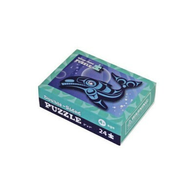 Mini-Puzzle (2 sided)  - Whale & Octopus