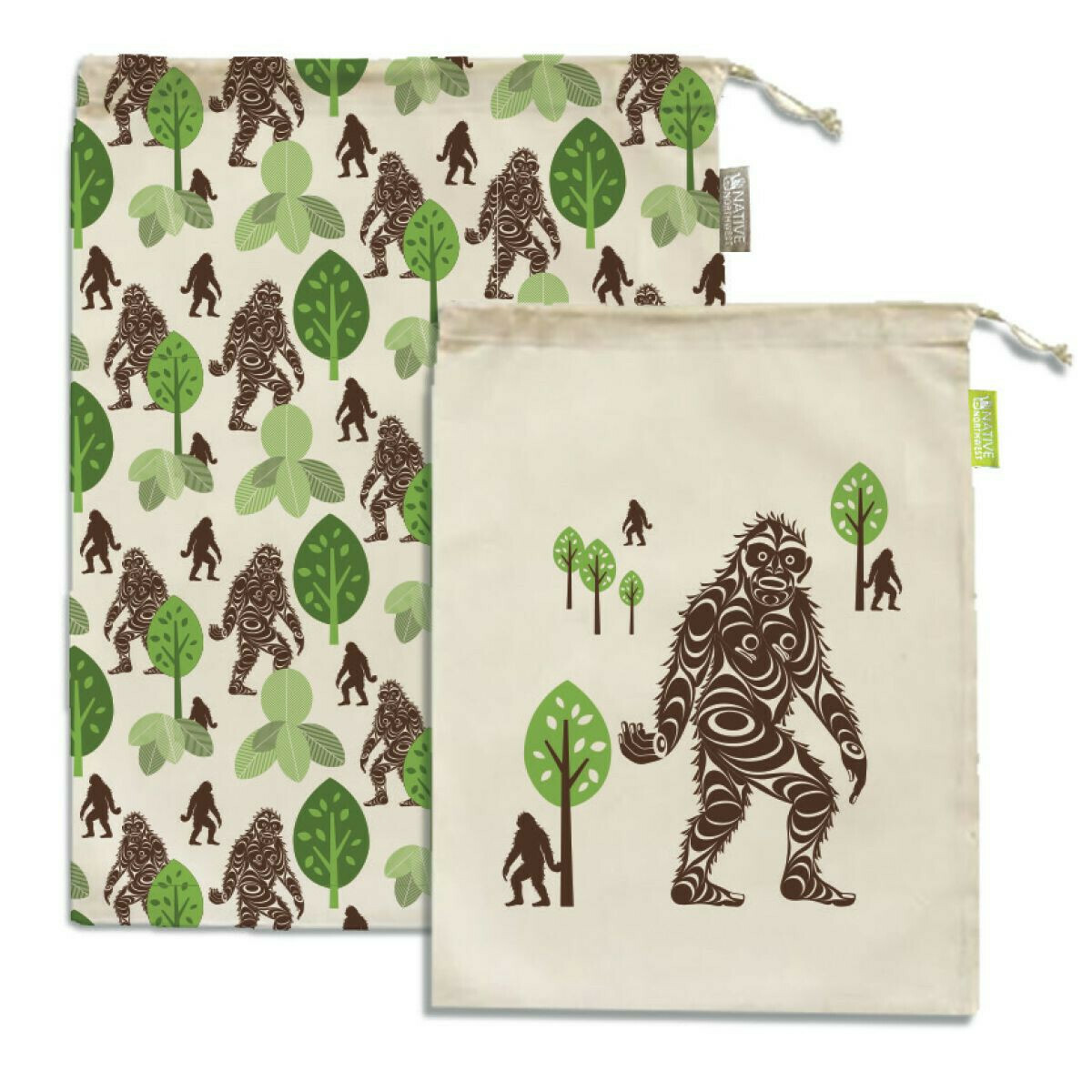 Set of 2 Reusable Produce / Gift / Storage Bags