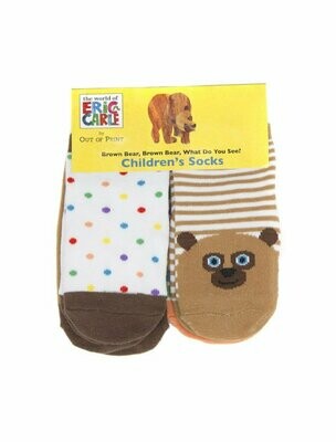 World of Eric Carle Brown Bear, Brown Bear, What Do You See? Baby/Toddler Sock 4-pack