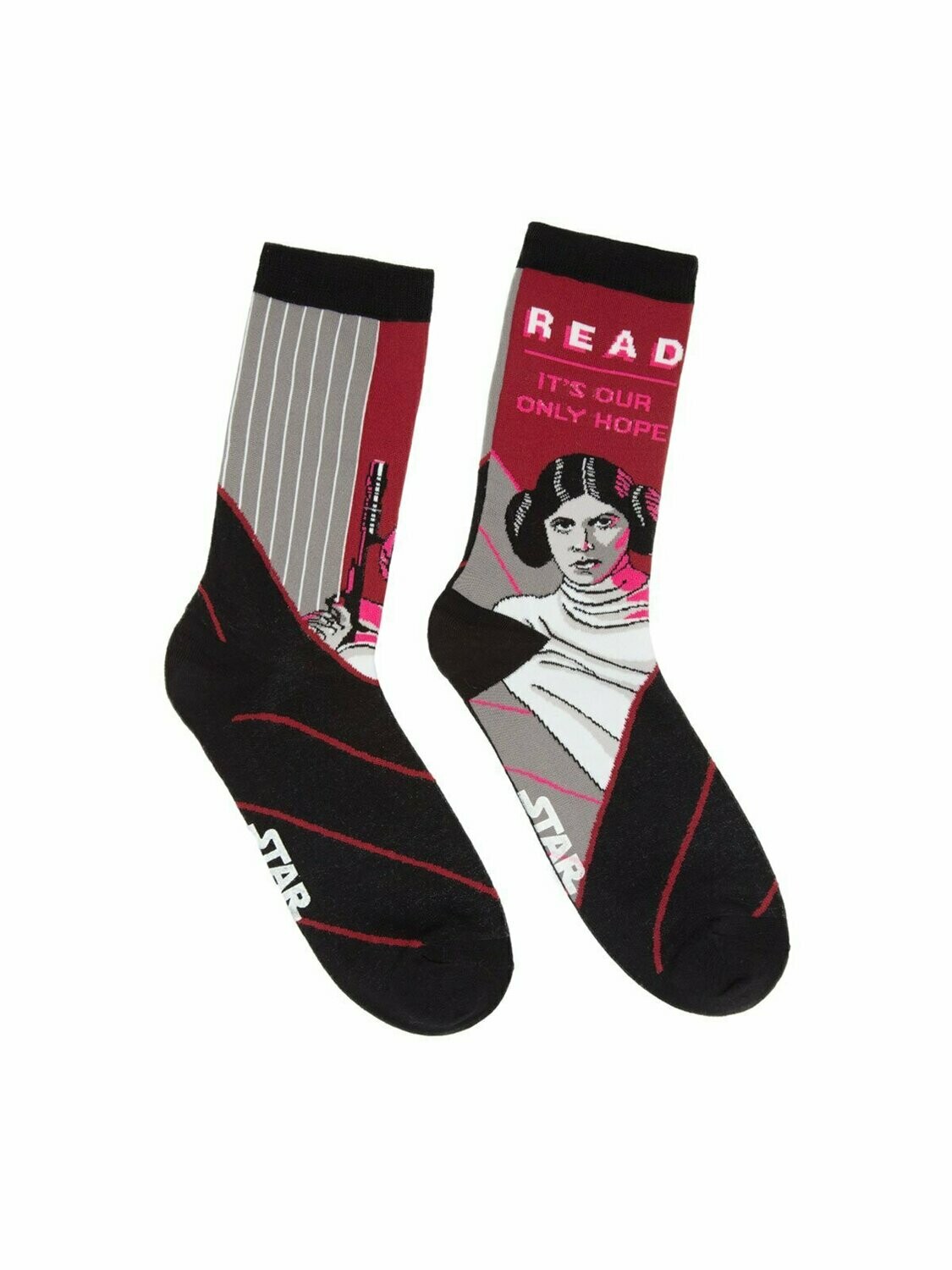 Princess Leia Star Wars READ socks