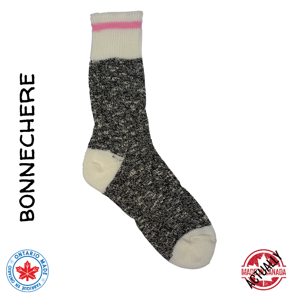 Bonnechere Cotton Cabin Socks Pink 2-pair pack, Size: M, Colour: Pink