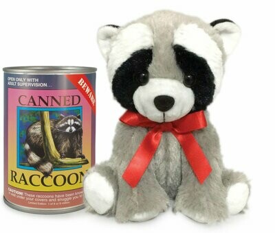 6" Canned Raccoon