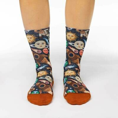 Stars and Steampunk Socks | M Size