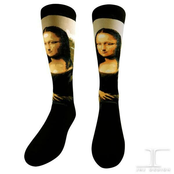 The Mona Lisa by Leonardo da Vinci socks