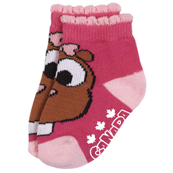 Pink Beaver socks, Size: 6-12 months